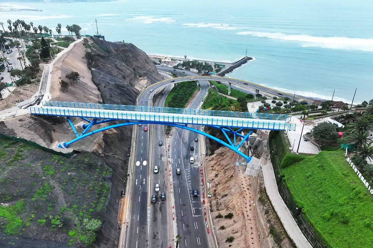 SketchUp modelado del puente de la paz