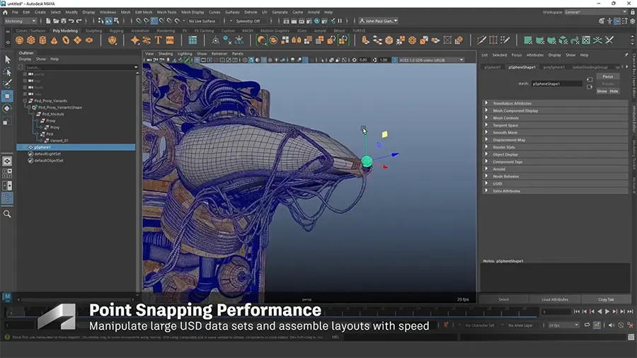 Entorno de trabajo de Autodesk Maya