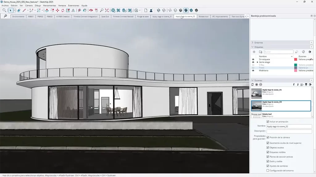 Entorno de trabajo de SketchUp